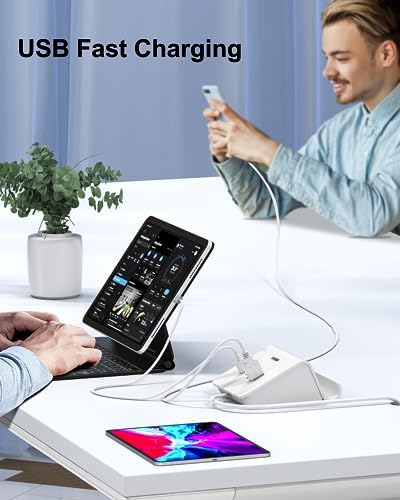 VHBW 35 W 6-Port USB C Charging Hub – Innovative Multi-Device Fast Charging Station with 3 USB-C & 3 USB-A Ports – Optimal Compatibility for i Phone 14/13/12 & Samsung Galaxy S23/S22/S21 – Smart Power Distribution for Rapid Charging Efficiency