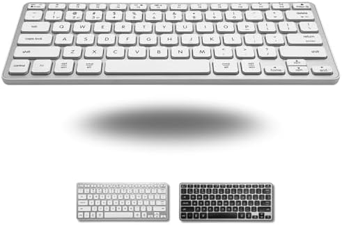 Upgrade Your Mac Experience with the Macally Bluetooth Keyboard – Premium Wireless Typing Solution for Mac Book Pro, i Mac, i Pad & PC – Ergonomic Design & Long-lasting Rechargeable Battery for Seamless Productivity