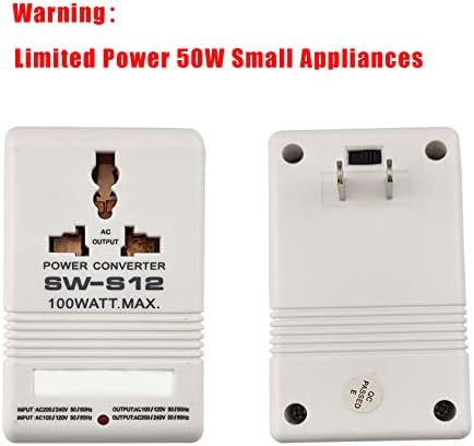 Compact 50 W Dual Voltage Converter for Global Travelers – Step-Up & Step-Down Power Adapter for Safe Use of 110 V/120 V to 220 V/240 V Electronics – Fast Charging, Lightweight Design with Universal Compatibility – Essential Flylin Accessory for Effortless International Device Management