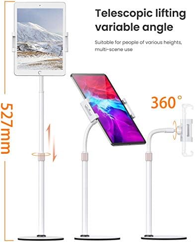 Versatile Adjustable Tablet Stand by LISEN – Ergonomic Holder for 4.7-13” Devices with Thick Cases – Hands-Free Viewing Solution for Home & Office – Lightweight, Portable Design with Durable Non-Slip Base for Enhanced Comfort & Stability
