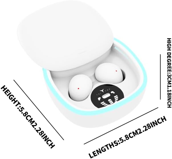 Ultra-Compact Wireless Sleep Earbuds | Advanced Bluetooth 5.4 Noise Cancelling Headphones for Side Sleepers | Immersive Hi-Fi Stereo & Deep Bass | Invisible White Comfort for Disturbance-Free Rest and Daily Use