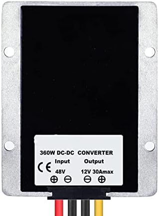High-Efficiency Waterproof DC 24 V to 12 V Voltage Buck Converter – 20 A, 240 W Transformer for Automotive and Industrial Applications – Reliable Power Module with Enhanced Safety Features and Versatile Compatibility for Golf Carts and Forklifts