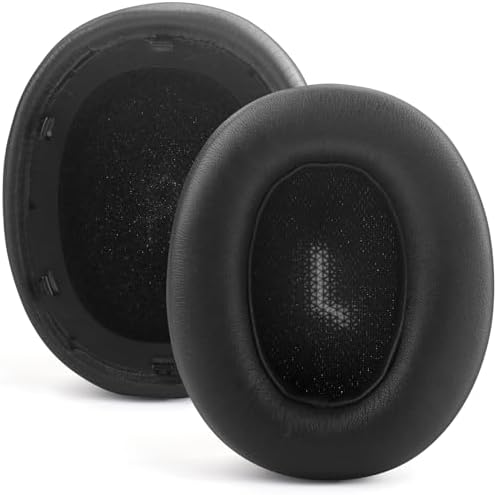 Upgrade Your JBL Everest Elite 750 NC Headphones with Luxurious Memory Foam Ear Pads – Soft Protein Leather Noise Isolation Cushions for Enhanced Comfort and Immersive Sound Quality – Durable Over-Ear Replacement Earpads in Sleek Black