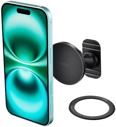 i Ottie i Tap 3 Magnetic Dashboard Smartphone Holder – Universal Car Mount for i Phone & Android with Mag Safe Support, Effortless One-Hand Operation, Quick Adhesive Setup for Secure and Safe Driving