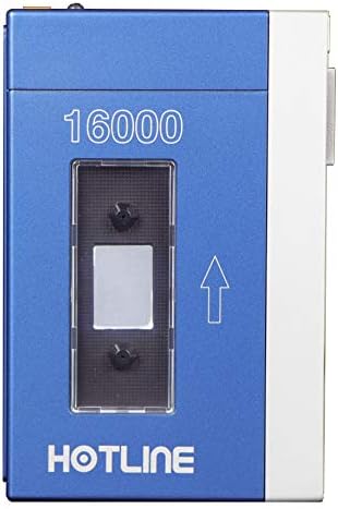 Replitronics Hotline Retro Power Bank – 16,000 m Ah Portable Charger with 10 W Fast Wireless Charging, Stylish Metallic Blue Finish, USB-C for Enhanced Compatibility, Charge 3 Devices Simultaneously – Perfect for Tech Enthusiasts and Nostalgia Lovers