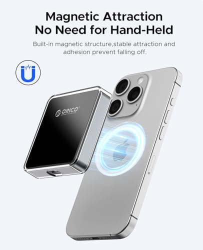 Elevate Your Storage Game with the ORICO Magnetic M.2 NVMe 2230 SSD Enclosure – Ultimate Accessory for i Phone 15/16 Pro Max & Pro Res | 10 Gbps USB-C 3.2 Gen2 Reader with Protective Case & Lanyard | Effortless Mag Safe Compatibility for On-the-Go Data Expansion and Security