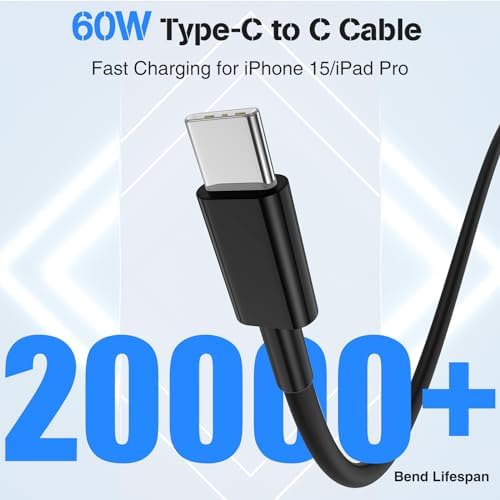 High-Power USB C Car Charger for i Phone 16 & 15 Series – 40 W Dual Port Fast Charging Adapter with 3 FT USB-C to C & A to C Cables – Versatile Compatibility for i Pad, Samsung, and More – Compact Design for On-the-Go Convenience and Enhanced Safety Features