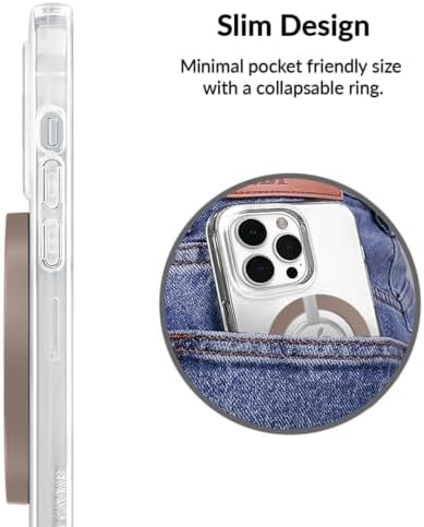 Transform Your i Phone 16, 15, 14, 13, 12 with VELVET CAVIAR’s Amethyst Purple Leopard Mag Safe-Compatible Grip – Stylish Magnetic Ring Holder & Adjustable Stand for Effortless Hands-Free Viewing, Secure Texting, and Enhanced Usability – Elevate Your Mobile Experience with Durable, Lightweight, and Customizable Accessory
