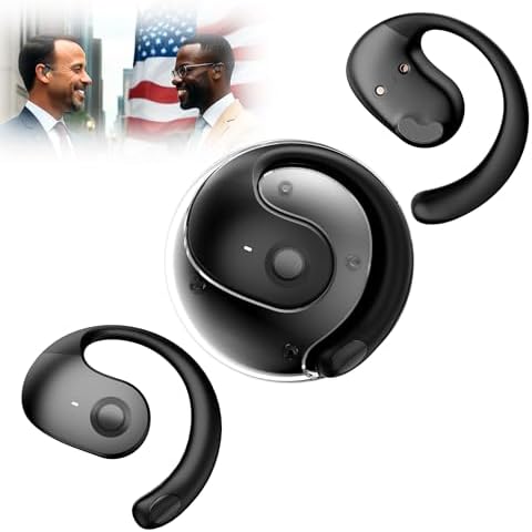 Transform Your Soundscape with Innovative Open Ear Wireless Bone Conduction Earbuds – Sweatproof Bluetooth Headphones for Active Lifestyles – Stay Engaged and Safe in Stylish Black Finish Transform Your Soundscape with Innovative Open Ear Wireless Bone Conduction Earbuds – Sweatproof Bluetooth Headphones for Active Lifestyles – Stay Engaged and Safe in Stylish Black Finish