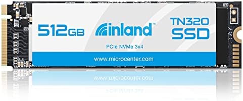 Transform Your PC Experience with the INLAND TN320 512 GB NVMe M.2 PCIe Gen3 x4 SSD – Unleash Up to 2000 MB/s Speeds, Perfect for Gaming and Content Creation, Advanced 3 D NAND Technology for Superior Durability and Enhanced Compatibility with Laptops and Desktops