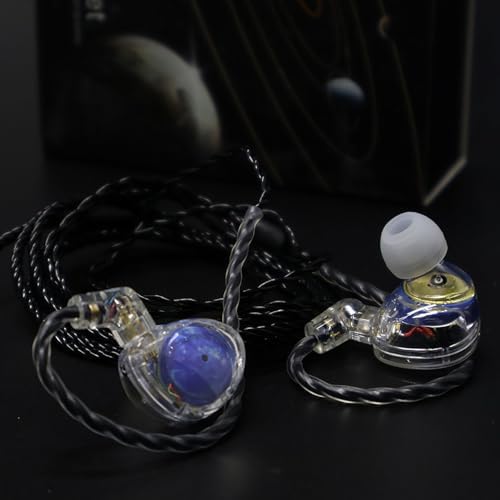 Unleash Superior Sound with ND Planet IEM Earphones – High-Fidelity Gaming and Music Earbuds Featuring 12 mm Dual Magnetic Drivers, Customizable Detachable 2-Pin Cable, and Advanced Noise Isolation for Audiophiles, DJs, and Musicians – Ultimate Comfort and Cross-Device Compatibility for Immersive Listening Experiences