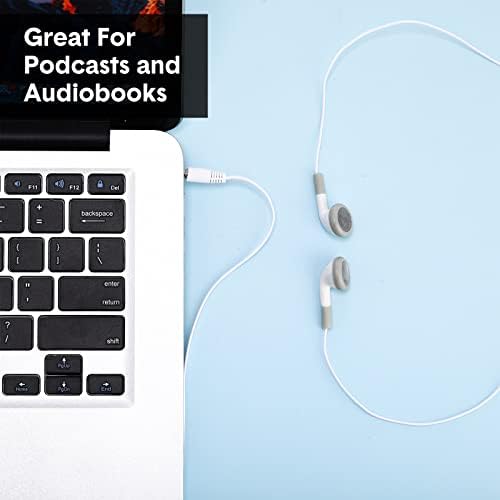 Xuhal 150 Pcs Classroom Wired Earbuds – Affordable Bulk Earphones for Students, Libraries & Hospitals – 3.5 mm Audio Jack Compatible, Lightweight & Durable Design, Crisp Sound Quality for Enhanced Learning Experiences