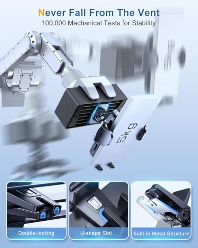 Mag Safe-Compatible Vacuum Suction Car Phone Holder – Versatile Magnetic Mount with Aerospace Alloy Arm for Tesla, Gym, Shower, and Smooth Surfaces – Secure Dashboard/Windshield Screen Solution for i Phone – 360-Degree Rotation for Optimal Viewing Angles and Hands-Free Safety