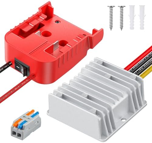 Vibit 18 V to 12 V High-Performance Voltage Reducer for Milwaukee M18 Batteries – Ultimate Power Adapter for Golf Carts, RC Vehicles, and DIY Innovations – Robust 180 W Capacity with Advanced Protection Features for Reliable Operation and Enhanced Device Compatibility