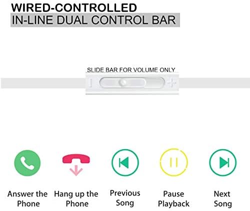 Premium In-Ear Earbud Headphones with Remote & Microphone – Classic White 3 Pack for Enhanced Audio Experience, Noise Isolation, and Tangle-Free Convenience – Ideal for Smartphones, Laptops, MP3/MP4 Devices & Gamers