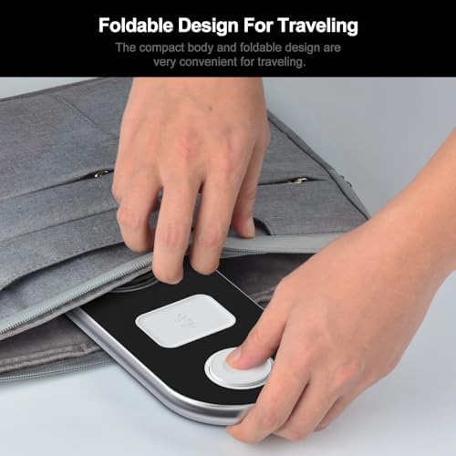 2025 Enhanced 3-in-1 Charging Station for Apple Devices | Fast Magnetic Mag-Safe Wireless Charger for i Phone 16/15/14/13/12, Apple Watch 1-10/Ultra, & Air Pods Pro | Sleek Silver Design | Compact & Portable Charging Solution for Home and Travel | Superior Compatibility and Rapid Charging Efficiency