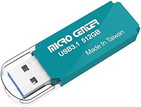 Micro Center Pro 512 GB USB 3.1 Gen1 Flash Drive – Ultra-Fast External Data Storage Solution for Professionals and Students – Compact Green Thumb Drive with Enhanced Compatibility for PCs, Laptops & Consoles