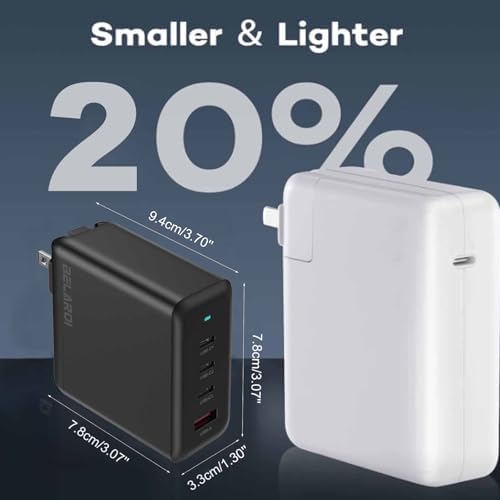 100 W USB-C Fast Charger Block – Compact Multi-Port Ga N Wall Adapter with Foldable Design for Rapid Charging of i Phone, i Pad, Apple Watch & More – Ultimate Portability & Efficiency for Home and Travel