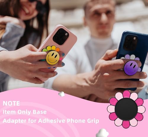 Metisinno Iridescent Magnetic Base for Mag Safe: Enhance Your Phone Experience with Rainbow-Compatible Pop Socket Attachment – Perfect for i Phone 16, 15, 14, 13, and 12 Series Cases, Effortless Magnetic Grip and Fast Charging Solution