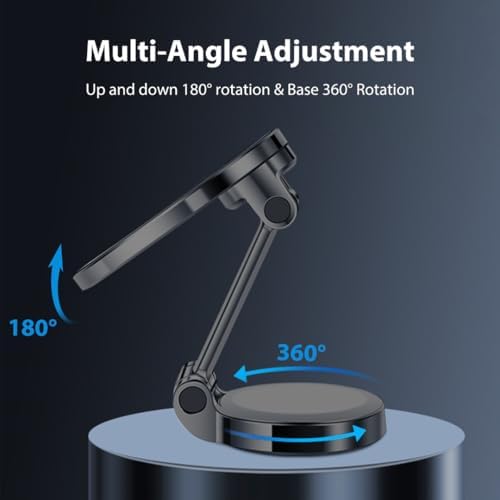 for MagSafe Car Mount, 360° Rotation Phone Holder for Car, Universal Dash Car Mount, All-Metal Magnetic Phone Mount for Car Fit for iPhone 15 14 13 12 Pro Max Plus Mini MagSafe Cases – Enhanced Compatibility and Speed