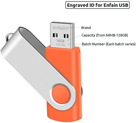 Enfain 10-Pack Red USB Flash Drives 16 GB – High-Speed USB 2.0 Memory Sticks with LED Indicator & 12 Labels for Easy Organization – Reliable & Portable Data Storage Solution for Professionals and Students