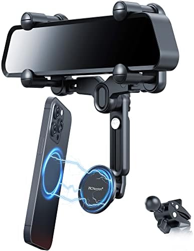 Magnetic Phone Holder for Cars – PROfezzion Suction Cup & Vent Clip Combo for i Phone 16/15/14/13 Pro Max & All Smartphones – Seamless Mag Safe Compatibility & Durable Aluminum Design – Enhanced Grip for Safe Navigation and Hands-Free Calls