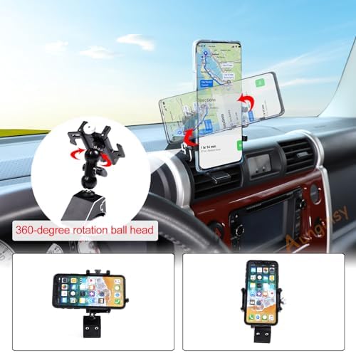 Revolutionize Your Driving with the Toyota FJ Cruiser Phone Mount: Secure Air Vent Holder for Hands-Free Navigation and Connectivity (2007-2021) – Universal Compatibility for All Mobile Devices, Effortless Installation, and Sleek Aesthetic Integration