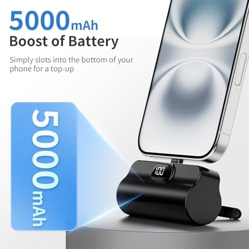 Ultra-Compact Dual USB-C Power Bank Set – 5000 m Ah Mini Charger with 22.5 W Rapid Charging for i Phone 16/15, Samsung, Google, LG, and All Android Devices – Essential On-the-Go Power Source with Superior Safety Compliance and Pocket-Friendly Design