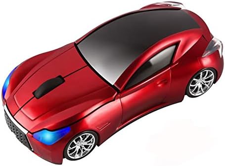 Sleek Yellow Wireless Car Mouse – Cool Sports Car Design for Enhanced Precision with 1600 DPI Optical Technology | Lightweight & Portable USB Receiver Mouse for Laptops, PCs, and Travel | Perfect Gift for Tech Lovers and Professionals
