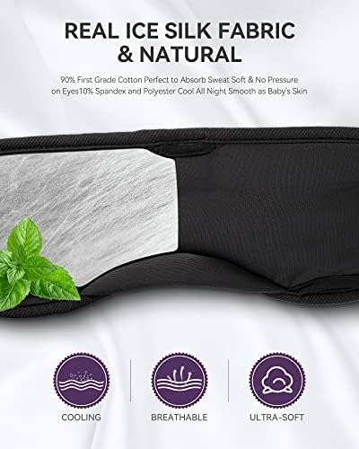Transform Your Sleep Experience with the MUSICOZY Bluetooth Sleep Mask – Premium Wireless Eye Cover Featuring Built-In Earbuds for Ultimate Comfort, Perfect for Side Sleepers, Office Relaxation, and Travel – Advanced Bluetooth 5.4 Connectivity for Effortless Pairing and High-Quality Sound, Ideal Tech Gift for Anyone Seeking Restful Slumber.