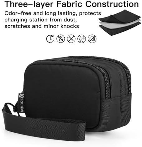 Premium Travel Case for Anker Mag Go 3-in-1 Charging Station – Protective Storage Bag for Qi2 Certified Fast Wireless Charger – Sleek, Lightweight Design for On-the-Go Charging Convenience – Ideal Companion for Business and Leisure Travel – Durable, Water-Resistant Material for Maximum Protection and Organization – Elevate Your Charging Experience with Effortless Portability and Style – Compatible with Anker Mag Go 3 in 1 Foldable Charger – Essential Accessory for Tech Enthusiasts Seeking Speed and Reliability