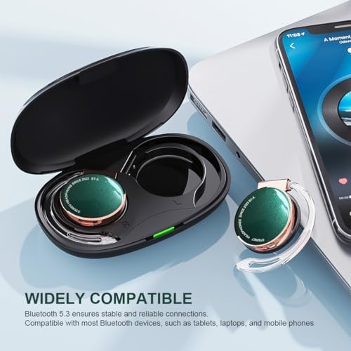 Transform Your Workout with Open Ear Wireless Bluetooth 5.3 Headphones – Ultimate Comfort, Secure Fit, and All-Day Battery Life for Cyclists and Fitness Buffs Seeking Unmatched Sound and Surrounding Awareness