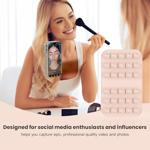 Revolutionary Patented Magnetic Suction Grip Mount for i Phone & Android – Effortless Hands-Free Phone Holder in Deep Blue, Perfect for Content Creators, Capture Stunning Selfies and Videos, Ultimate Compatibility with Mag Safe and Standard Cases, Portable and Stylish Design for On-the-Go Use