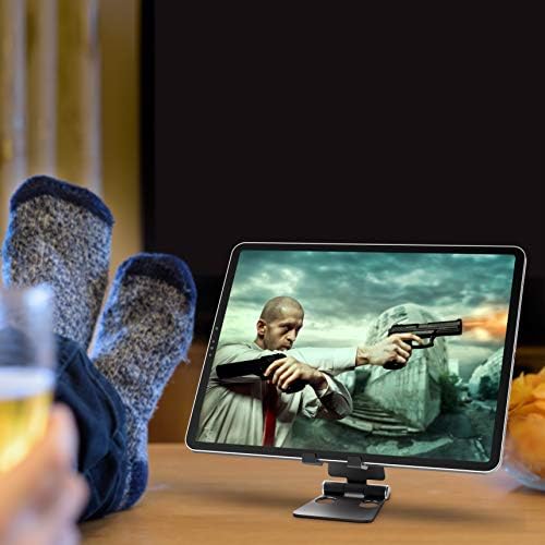 Aduro U-Rise XL Foldable Aluminum Tablet & Phone Stand – Versatile Adjustable Holder for i Phone, i Pad Pro, Nexus, and E-Readers (4-12″) – Premium Stability, Ergonomic Design, and Portable Convenience for Home & Office Use