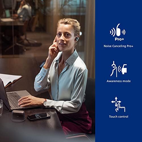 Philips Fidelio T1 True Wireless Earbuds – Audiophile-Grade Sound & Advanced Active Noise Cancelling Pro+ Technology, Bluetooth 5.2 for Seamless Connectivity, Ergonomic Design for All-Day Comfort, Long Battery Life with 25 Hours Playtime, Perfect for Music Lovers and Daily Use