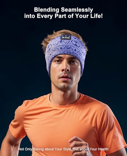 Ultimate Bluetooth 5.4 Sleep Headband Headphones – Designed for Side Sleepers, Unmatched Comfort for Active Lifestyles, Superior Sound Quality, Ergonomic Fit for Enhanced Relaxation, Ideal Tech Gift for Music and Podcast Enthusiasts