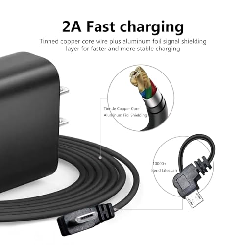 10 FT Dual Pack Power Charging Cable for Arlo Pro/Pro2, Wyze Cam, Blink, Yi Home & More – Versatile, Durable USB Cord for Enhanced Device Performance and Fast Charging Solutions