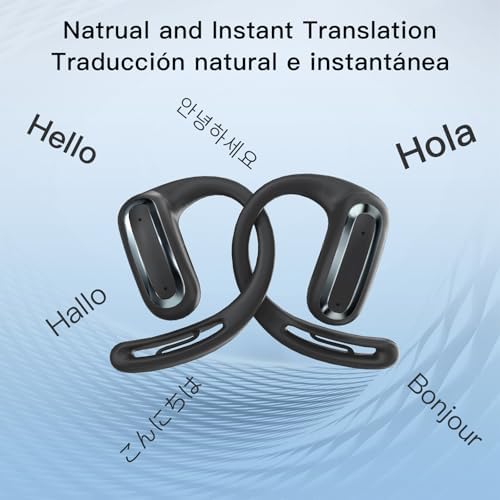 ZIHNIC Multi-Mode AI Translation Earbuds: Real-Time Language Communication with IPX5 Waterproof Bluetooth Headphones, Smart Touchscreen Control, and Superior Sound Quality – The Essential Travel Companion for Business Professionals and Global Adventurers
