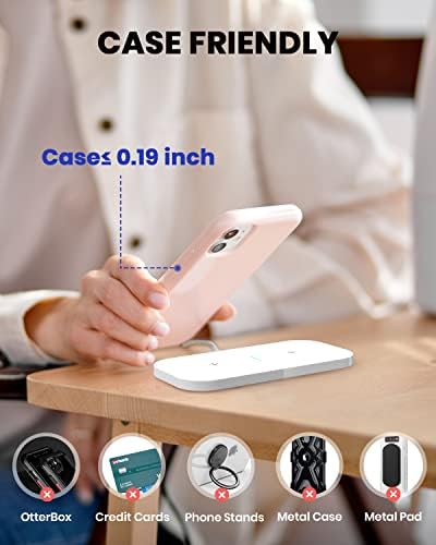 Revolutionize Your Charging Routine with the 2 in 1 Wireless Charger – Fast, Multi-Device Power Station for i Phone 16/15/14/13/12/11 & Air Pods 3/2/Pro – Sleek, Portable Design for Effortless Organization & Enhanced Performance