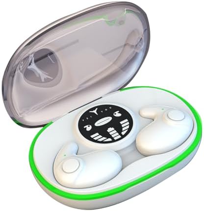Ultra-Compact Bluetooth 5.3 Sleep Earbuds for Side Sleepers – Discreet In-Ear Headphones with IPX6 Water Resistance for Meditative Relaxation and Deep Sleep – Perfect for Small Ears and Extended Comfort