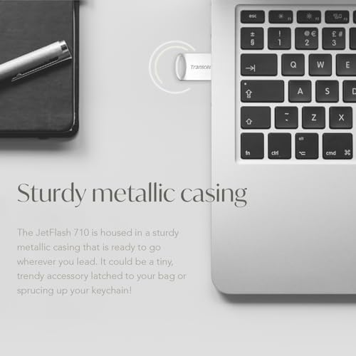 Transcend Jet Flash 710 32 GB USB 3.1 Flash Drive – Ultra-Fast Data Transfer & Durable Design for Effortless Storage Solutions in Sleek Silver Finish