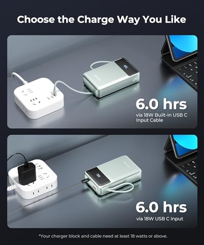 High-Capacity 30,000 m Ah Portable Power Bank with Built-in USB-C Cable – 22.5 W Super Fast Charging for i Phone, i Pad, Google, Xiaomi – Ideal for Travel, Camping, and Emergency Power Solutions – Slim and Lightweight Design with 17-Layer Safety Protection for Maximum Reliability – Perfect for Charging Multiple Devices Simultaneously – Enjoy 24/7 Customer Support and 36-Month Warranty