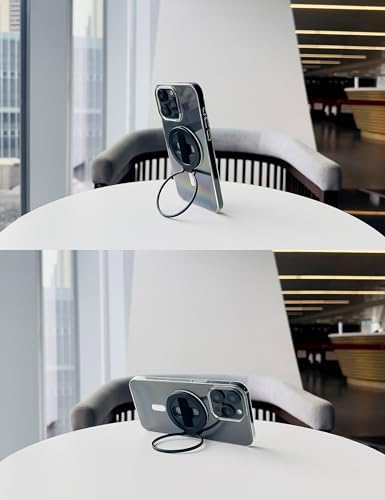 Revolutionary Grat 2 Magnetic Phone Grip Kickstand with Elastic Finger Strap – Ultimate Dual-Sided Magnet Ring for i Phone 16, 15, 14, 13, 12 Pro Max – Secure, Stylish, and Versatile Phone Accessory in Sleek Silver for Enhanced Usability and Hands-Free Experience