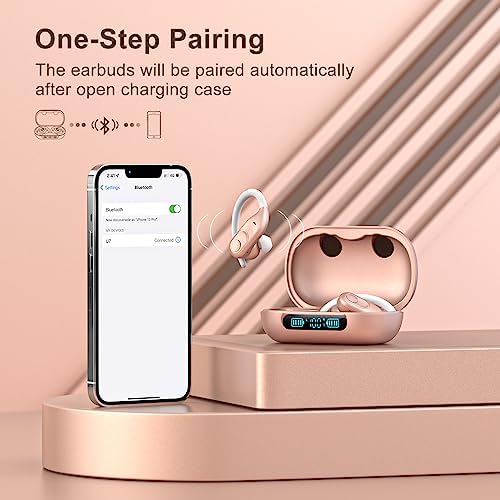 Ultra-Long Playtime Wireless Earbuds with Hi-Fi Sound Quality – 130 Hours Battery Life & 2500 m Ah Charging Case, Waterproof Design for Sports & Gaming, LED Display for Easy Battery Monitoring, Enhanced Bluetooth Compatibility for Seamless Connectivity