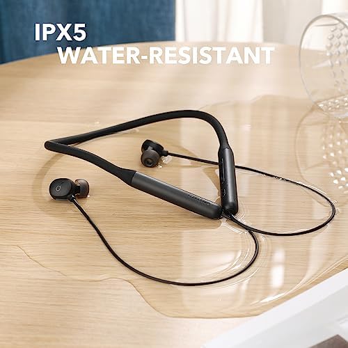 Experience Superior Sound with Soundcore by Anker Life U2 i Wireless Neckband Headphones – 10 mm Drivers, Bass Up Technology, 24-Hour Playtime, AI-Enhanced Call Clarity, Lightweight & Foldable, IPX5 Water-Resistant, Secure Fit, and Bluetooth 5 for Fast Connectivity