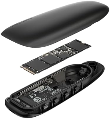 ASUS Cobble Portable M.2 NVMe SSD Enclosure – Lightning-Fast USB-C 3.2 Gen 2 x1 with 10 Gbps Speeds, Rugged IP55 Water & Dust Resistance, Thermal Management for Optimal Performance – Compatible with Windows 11 & mac OS for Ultimate Versatility and On-the-Go Storage Solutions