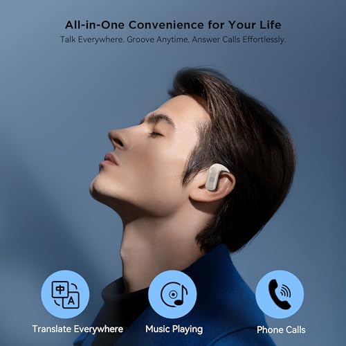 Transform Your Communication with AI-Powered Translation Earbuds – Effortless 40 Language Real-Time Translator with Advanced Bluetooth 5.4 Connectivity, Ergonomic Fit, and Exceptional Battery Life for Global Travelers and Multilingual Conversations