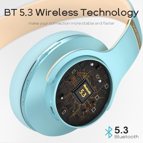 Transform Your Listening Journey with DOQAUS Over-Ear Bluetooth Headphones: 90-Hour Playtime, Tailored EQ Settings, and Superior Noise Cancellation for Unmatched Comfort and Audio Clarity in Music and Calls