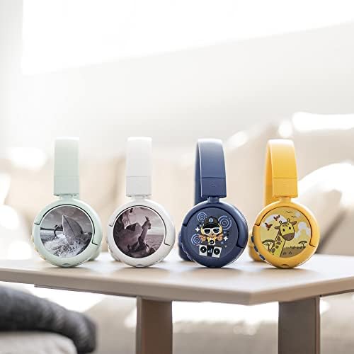 Kid-Safe Bluetooth Headphones in Vibrant Green – Buddy Phones POP for Young Listeners with Volume Limiting & Built-In Microphone – Portable & Foldable Design for Ultimate Comfort in Online Learning, Gaming, and Music Enjoyment – Compatible with i Phone, i Pad, Tablets, and PCs