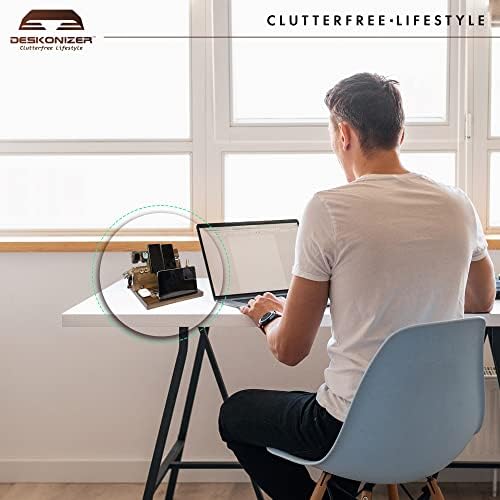 Elegant Wooden Charging Dock for Men – Premium Multifunctional Desk Organizer & Nightstand Essential – Fast Universal Charging Station with Sleek Aesthetic – Perfect Gift for the Discerning Professional